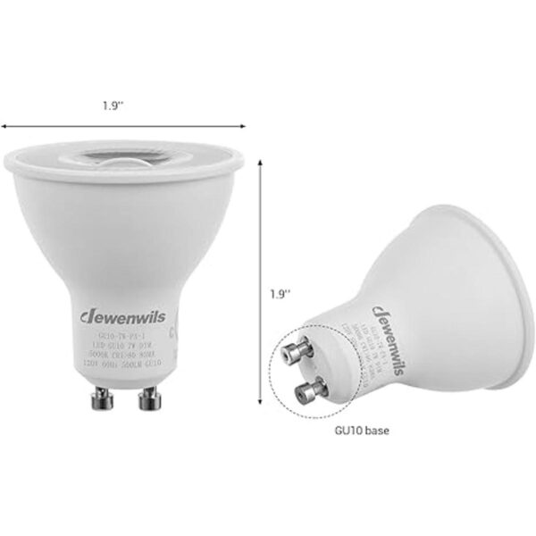 DEWENWILS Paquete de 6 bombillas LED regulables GU10 500_5