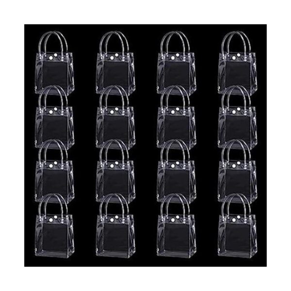 25 bolsas de regalo de PVC transparente con asas pequeñas_1