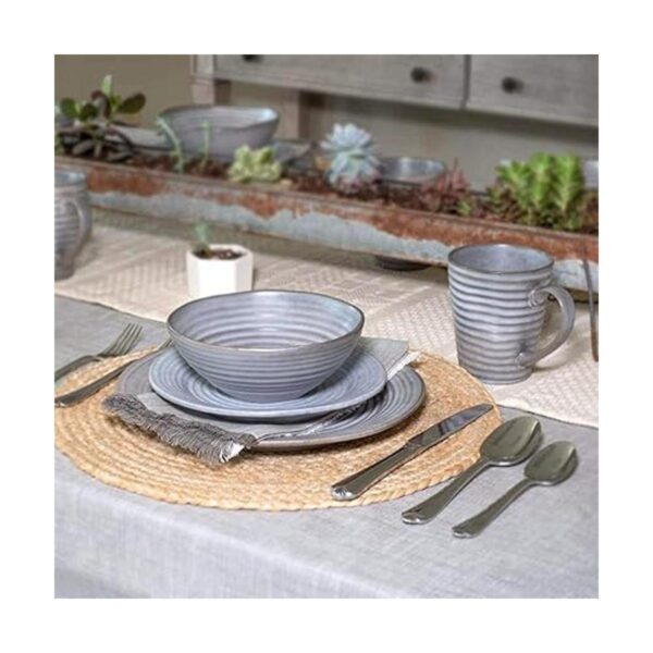 Elanze Designs Modern Chic Juego de vajilla de cerámica_6