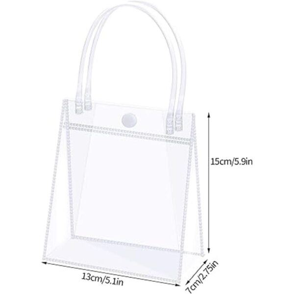 25 bolsas de regalo de PVC transparente con asas pequeñas_2