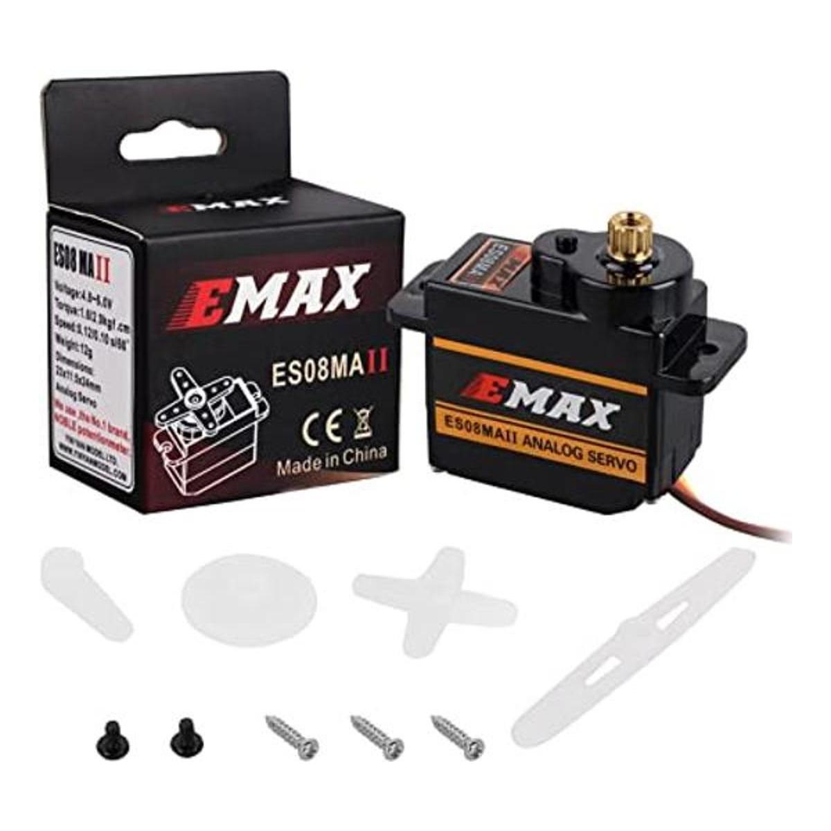 ES08MA II Mini engranaje de metal analógico servo a prueba