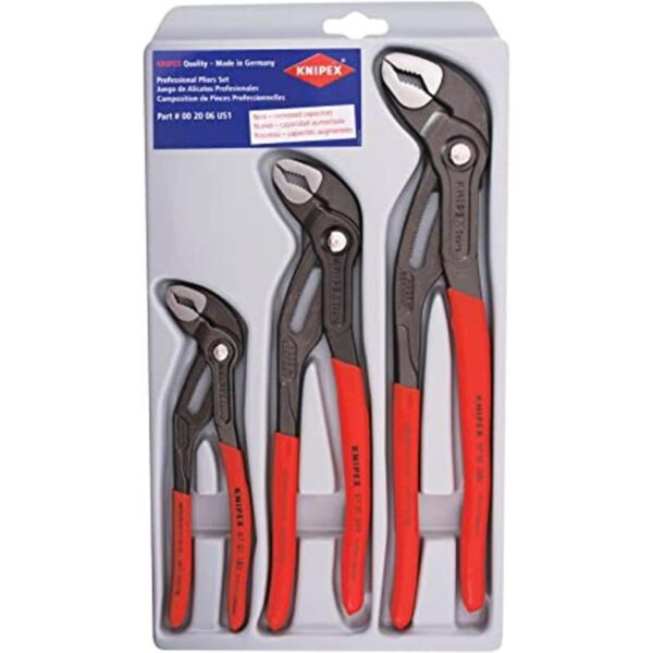 Knipex 002006s1 3Piece Cobra Juego de alicates 178 cm_1