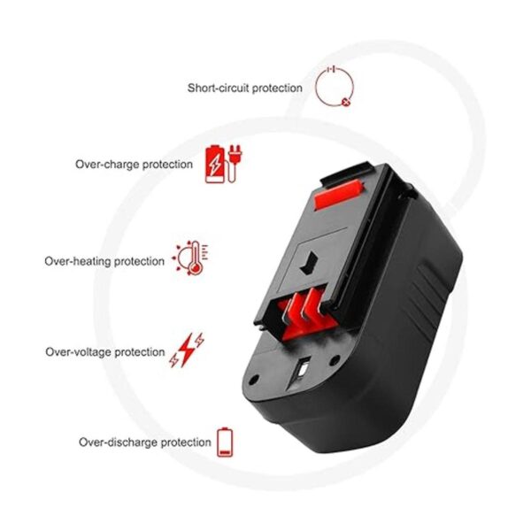 Reemplazo de batería de 18 voltios de 3600 mAh para Black