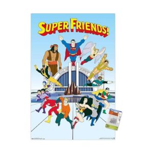 DC Comics TV Super Friends Póster de pared con pasadores_1