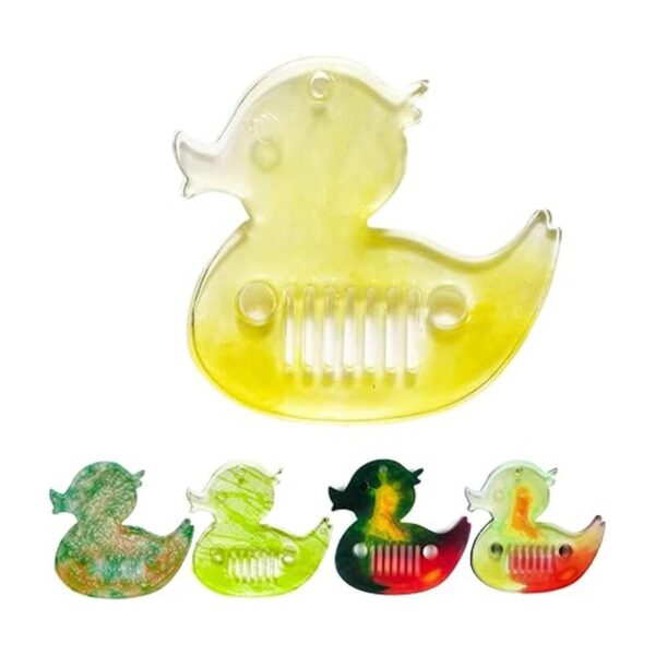 Szecl 5 moldes de llavero de pato para jeeps lindo_2