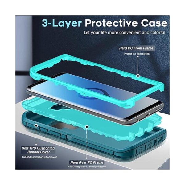LeYi Funda compatible con Galaxy S9 funda para Samsung_3