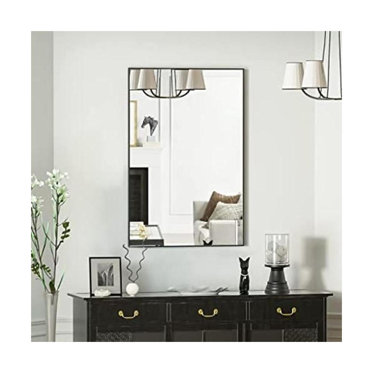 BEAUTYPEAK Espejo de pared rectangular de 20 x 28 pulgadas