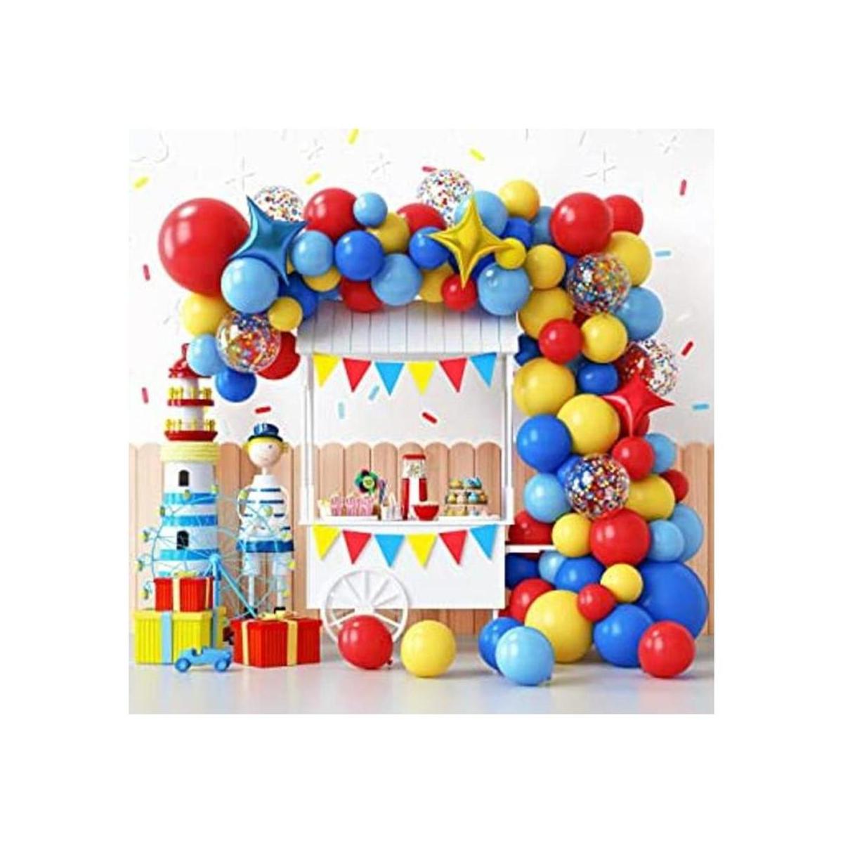 RUBFAC Kit de arco de guirnalda de globos de circo de