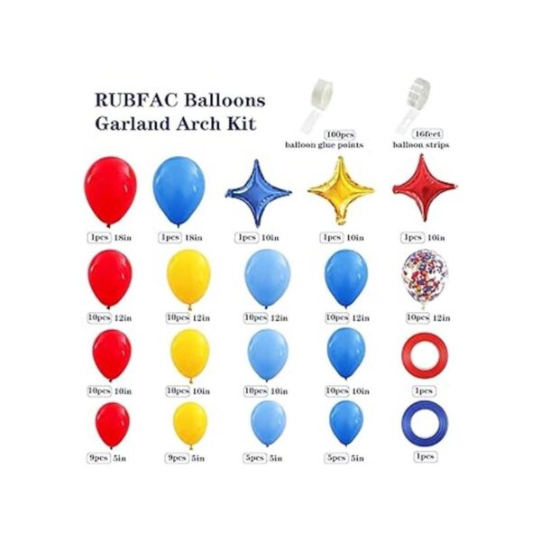 RUBFAC Kit de arco de guirnalda de globos de circo de_2