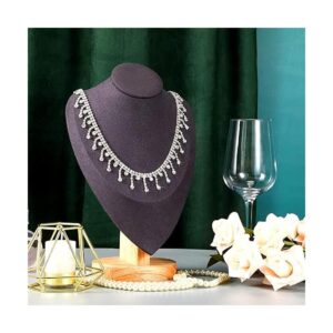 Cadena de cinta de diamantes de imitación con ribete de
