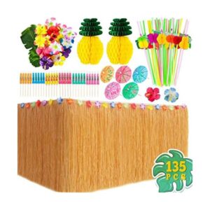 Garma Juego de 135 piezas de decoración hawaiana tropical_1