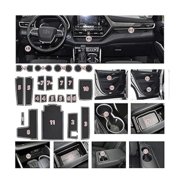 SENSHINE Accesorios para Toyota Highlander 2020 2021 2022_6