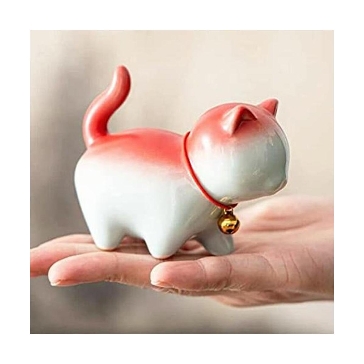 EatingBiting Figura decorativa de cerámica de 3.7 x 3.1