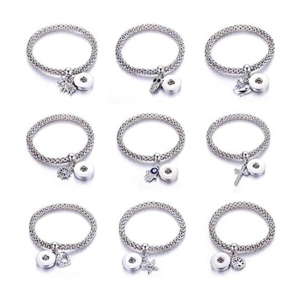 Lovglisten 6 pulseras a presión para mujer para_1