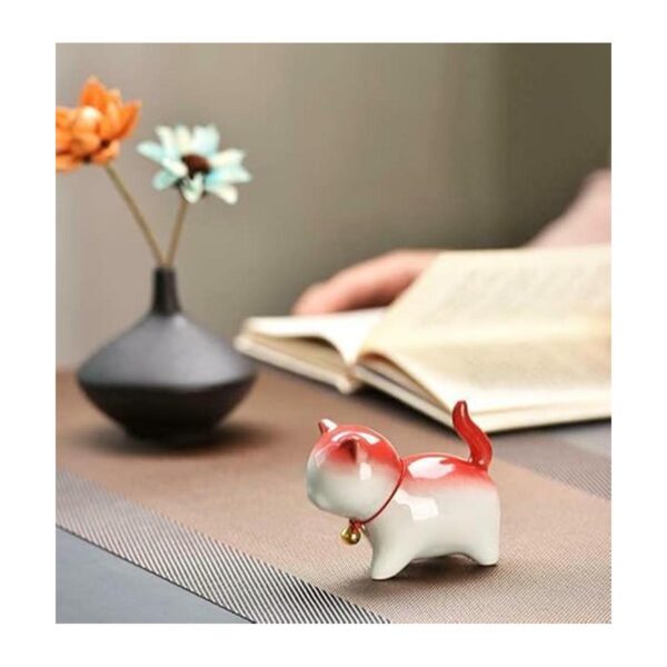 EatingBiting Figura decorativa de cerámica de 3.7 x 3.1