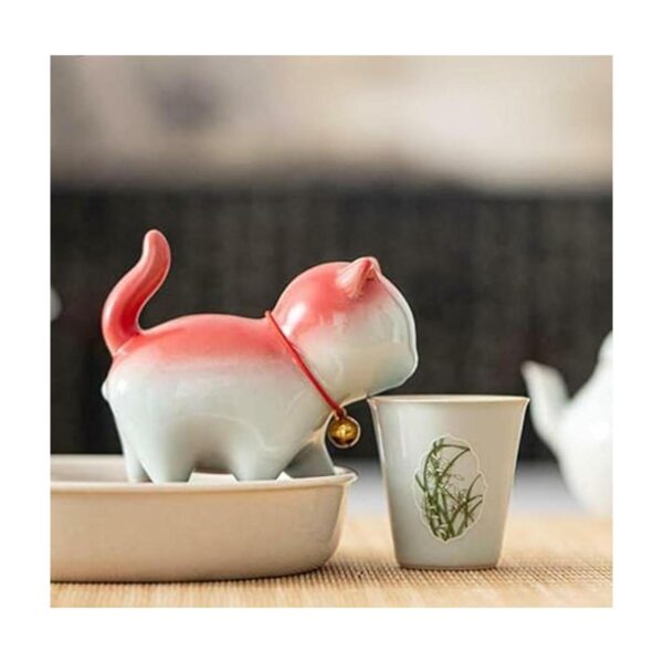 EatingBiting Figura decorativa de cerámica de 3.7 x 3.1