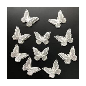Qililandiy 10 parches bordados de mariposa para coser o_1