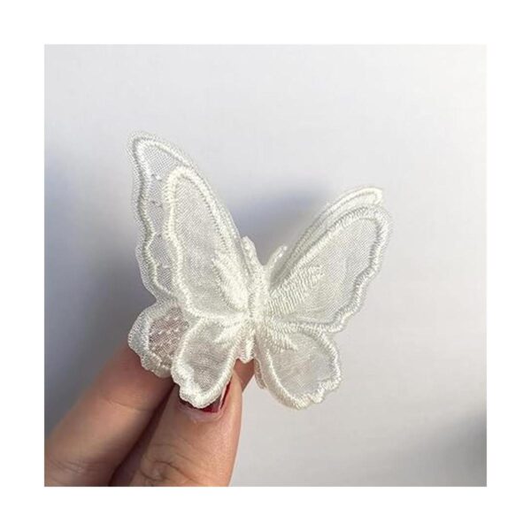 Qililandiy 10 parches bordados de mariposa para coser o_2
