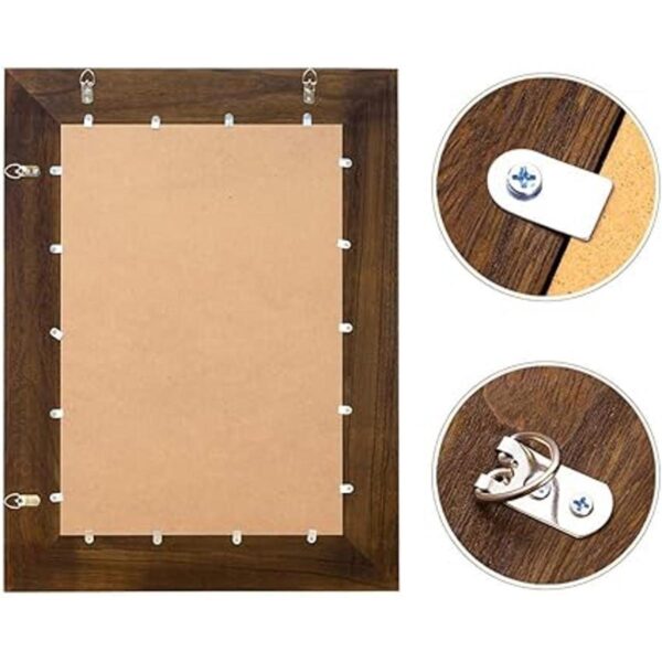 Espejo de pared de madera rústica para baño 24 x 32