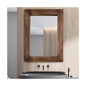 Espejo de pared de madera rústica para baño 24 x 32