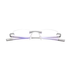 Gafas de lectura bifocales transparentes sin bordes_1
