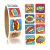 TINYMILLS Superhero Stickers 100 pegatinasdispensador