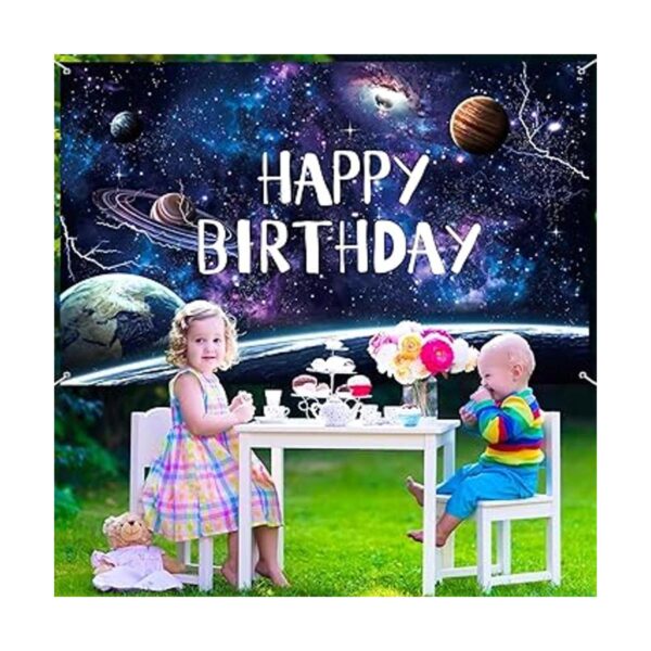 Decoración de fiesta de cumpleaños de galaxia espacial_6