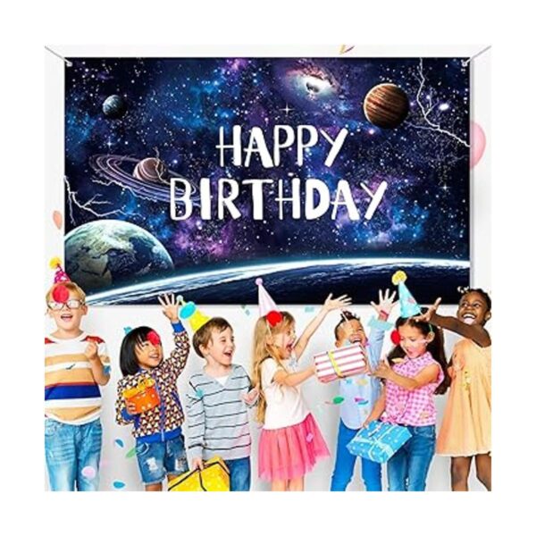 Decoración de fiesta de cumpleaños de galaxia espacial_5