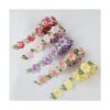 SEWDIYTR Cinta de color con ribete de flores apliques de_1