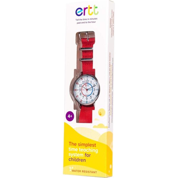 EasyRead Time Teacher Reloj analógico para niña color rojo_3