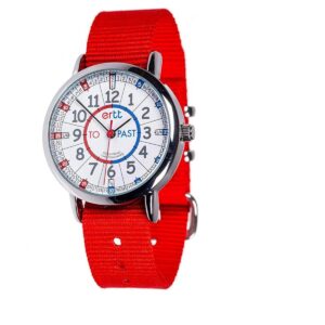 EasyRead Time Teacher Reloj analógico para niña color rojo_1
