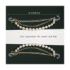 Accesorios de cadena de zapatos de perlas bonitos dijes_2