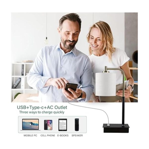 OYedis Lámpara de mesa con control táctil lámpara de_4