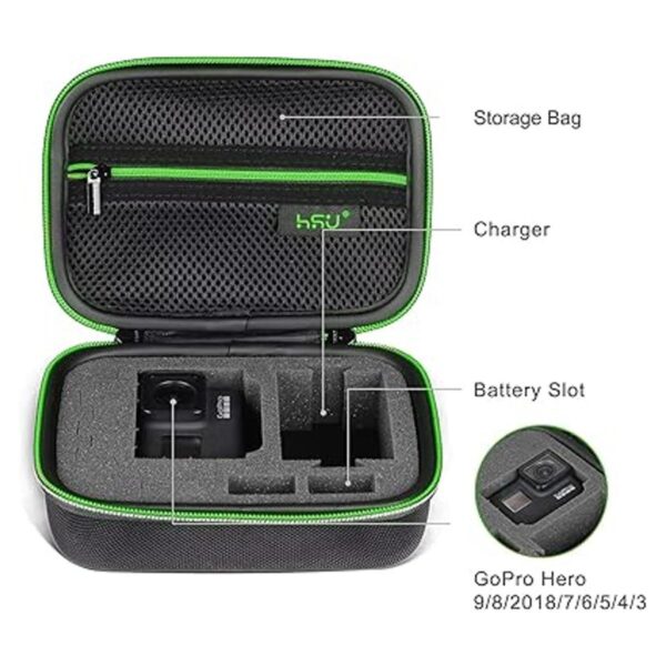 Funda de transporte para GoPro Hero 111098 Hero 7_2