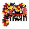 98 piezas de suministros de fiesta de cumpleaños de Mickey_1
