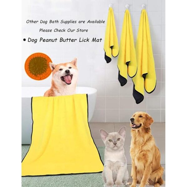 Kwispel Toalla de baño para perros y gatos de microfibra