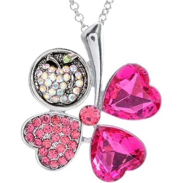 Duolai Juego de 3 piezas de collar con diseño de corazón_3