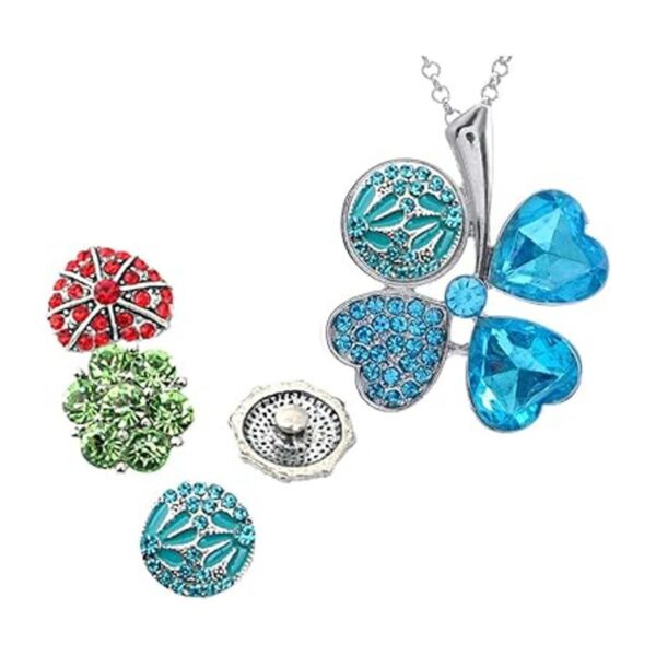 Duolai Juego de 3 piezas de collar con diseño de corazón_2
