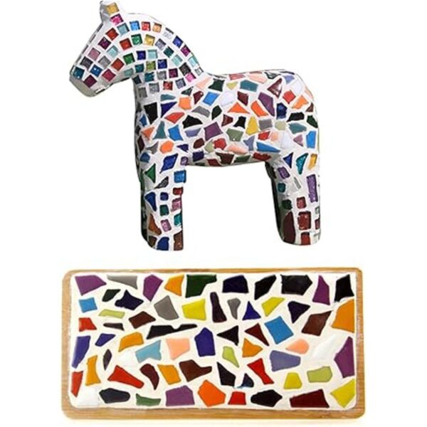 PINUOKE 200 piezas 7.05 oz azulejos de mosaico con
