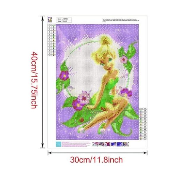 DIY 5D Diamond Painting Kit 16X12 Bell Princess Round