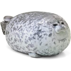 Chubby Spotted Seal Almohada de peluche de algodón con