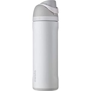 Botella de agua aislada de acero inoxidable con pajilla_1