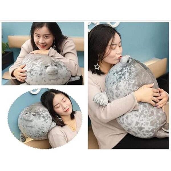 Chubby Spotted Seal Almohada de peluche de algodón con