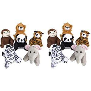 Peluche de animales del zoológico de 5.0 in. Paquete de 12_1