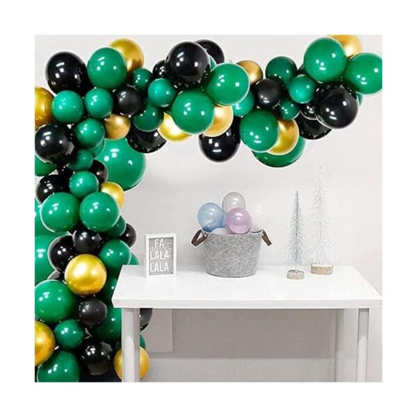 Kit de guirnalda de globos globos de látex verde oscuro y_4