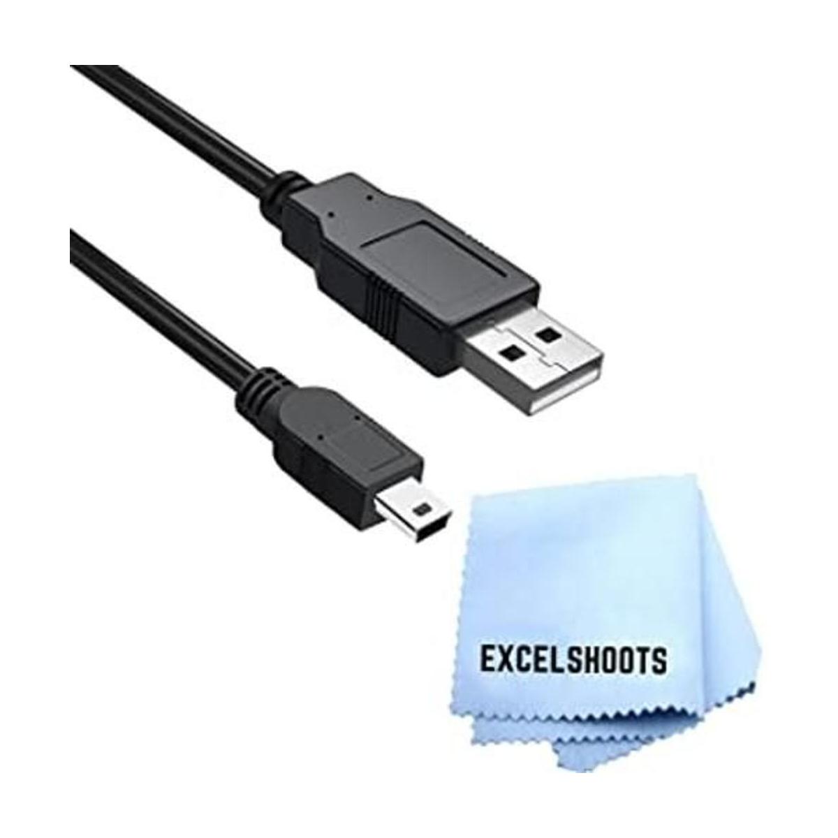 Mini cable USB de 5.9 ft compatible con cámara digital
