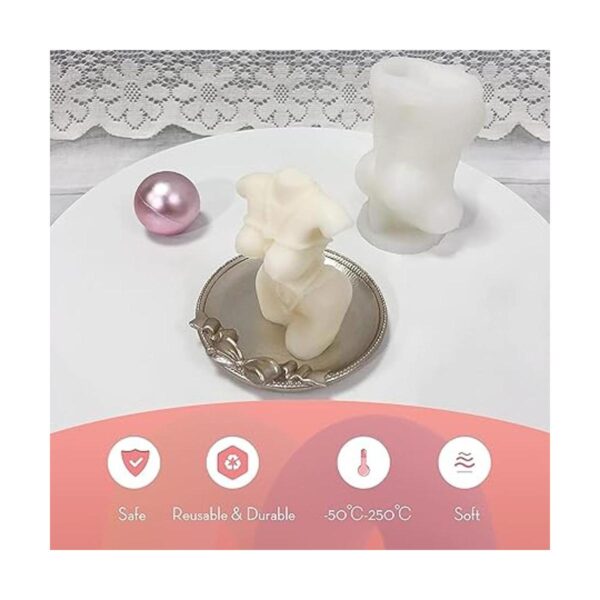 Moldes de silicona para hacer velas moldes 3D para cera_4