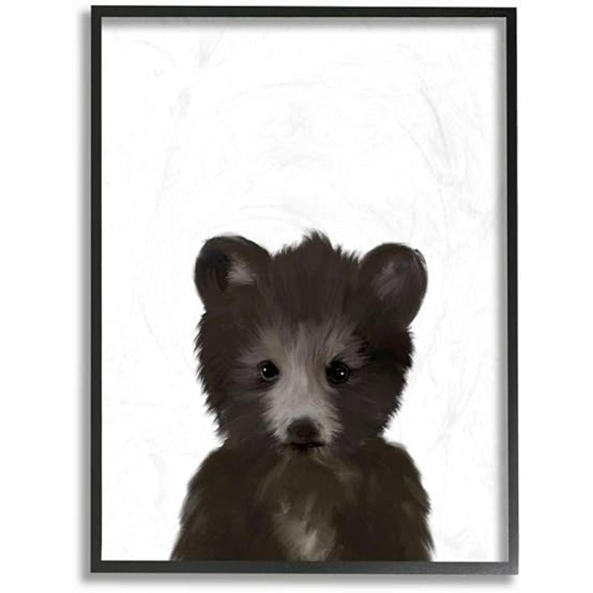 The Kids Room by Stupell Baby Bear Animal Kids Pintura de