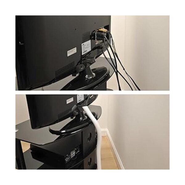 DLine Tubo de cable blanco funda flexible de gestión de_2