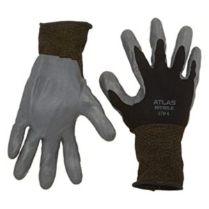 SHOWA Atlas 370 Paquete de 12 guantes de trabajo negros_1